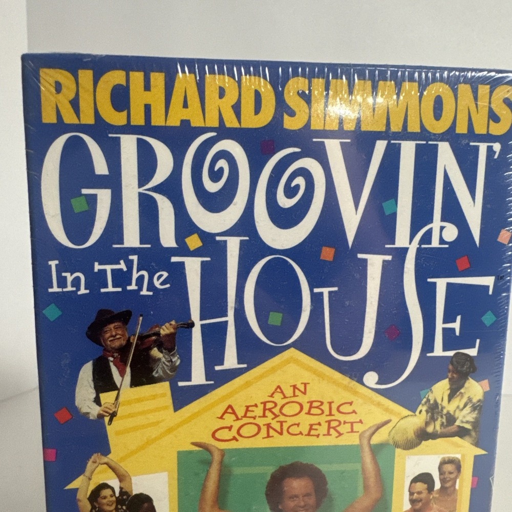 New Richard Simmons (VHS, 1998)‎ Groovin In The House Jazzercise ~Sealed - Picture 2 of 6